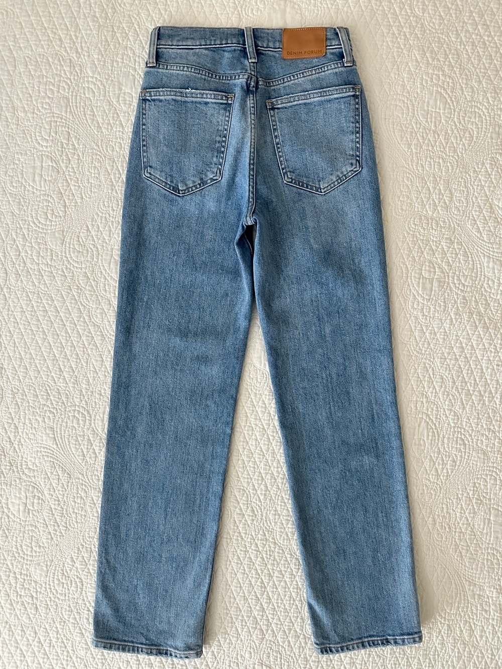 Denim Forum Aritzia The Arlo High Rise Straight Jeans Size 24 | 7 Yrs Bleu Taboo - Picture 3 of 14